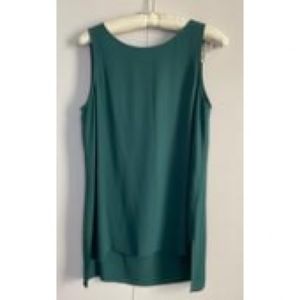 Eileen Fisher bateau neck silk shell